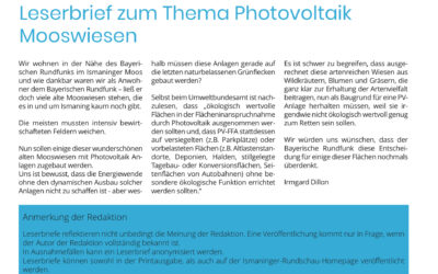 Rundschau 12/25 vom 20 Juni 2025  – Leserbrief zum Thema Photovoltaik Mooswiesen