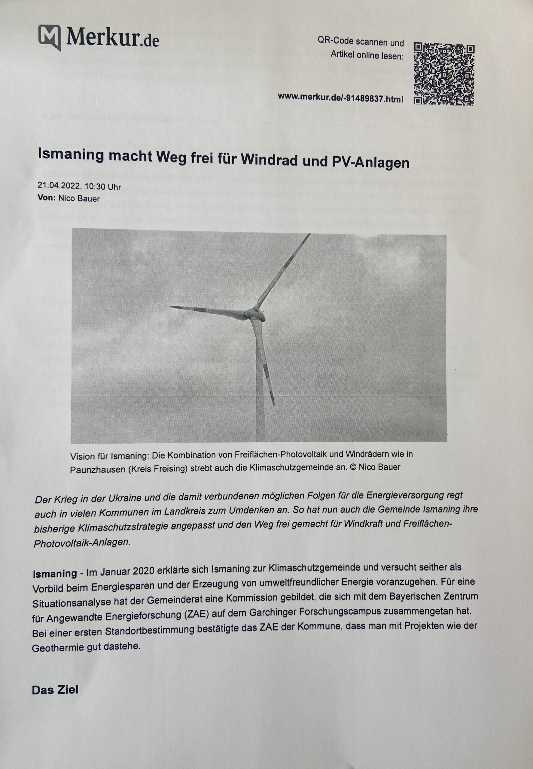 Photovoltaik ismaning