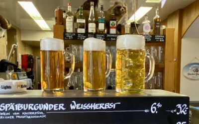 Falsches Bier im Biergarten.  3 täuschend echte Bierattrappen