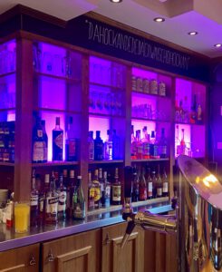 Ricks Café, Ismaning, Restaurant, Licht, bunt, Beleuchtung, lichtkunst