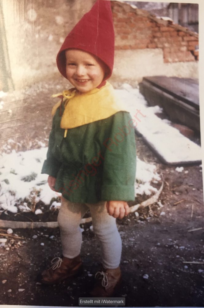 Zwerg, Risinger Robert, 2 Jahre alt, Fasching, Karneval, Ismaning, Kindheit, kreativ, bunt