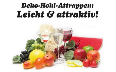 Unsere Lebensmittelattrappen waren jahrelang Bestseller im Sortiment