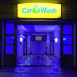 Ismaning ist Bunt, CarWash, blau